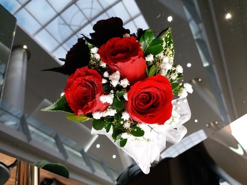 3 Red Rose Corsage