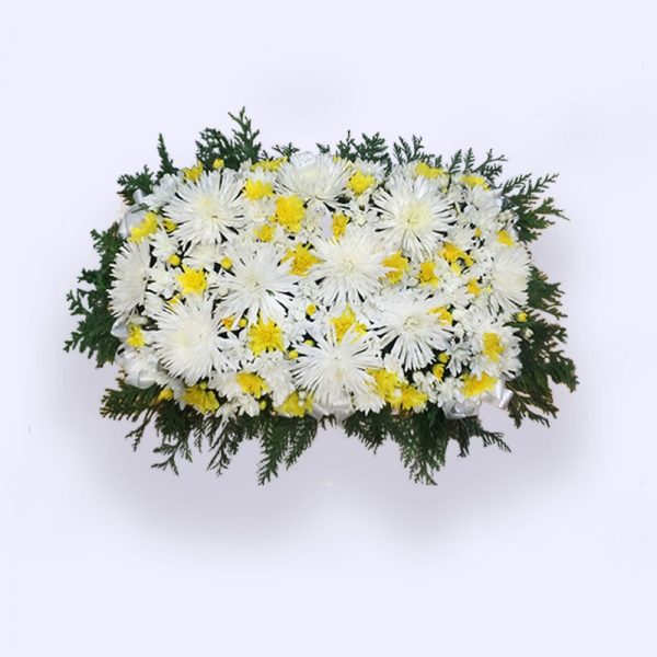 60cm (Medium) Yellow&white Flower Table Arrangements
