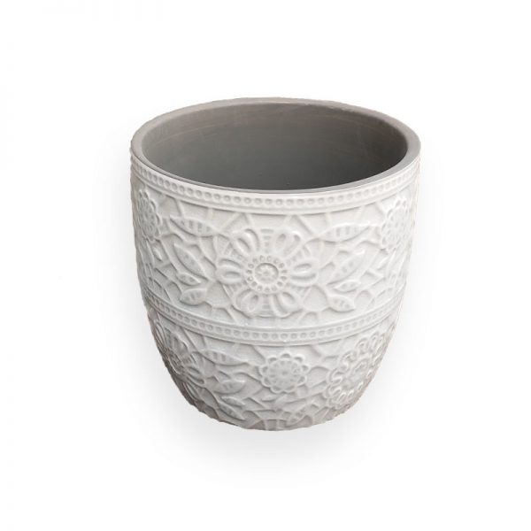 Ceramic flower Pot (Grey