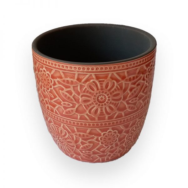 Ceramic flower Pot (Orange