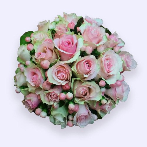 Over 25 Stems Rose with Berry Wedding Bouquet