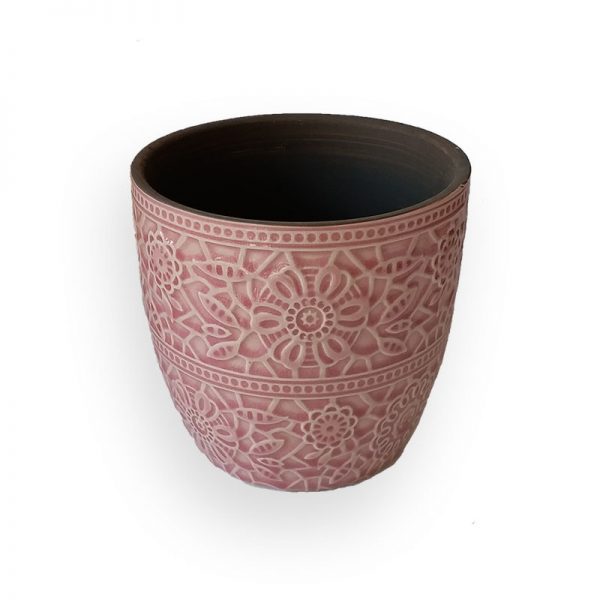 陶瓷花盘(粉红色