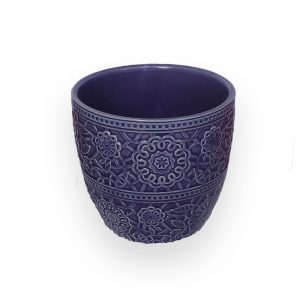 陶瓷花盘(紫色