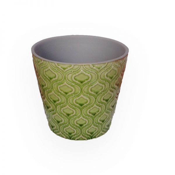 陶瓷花盘(绿色